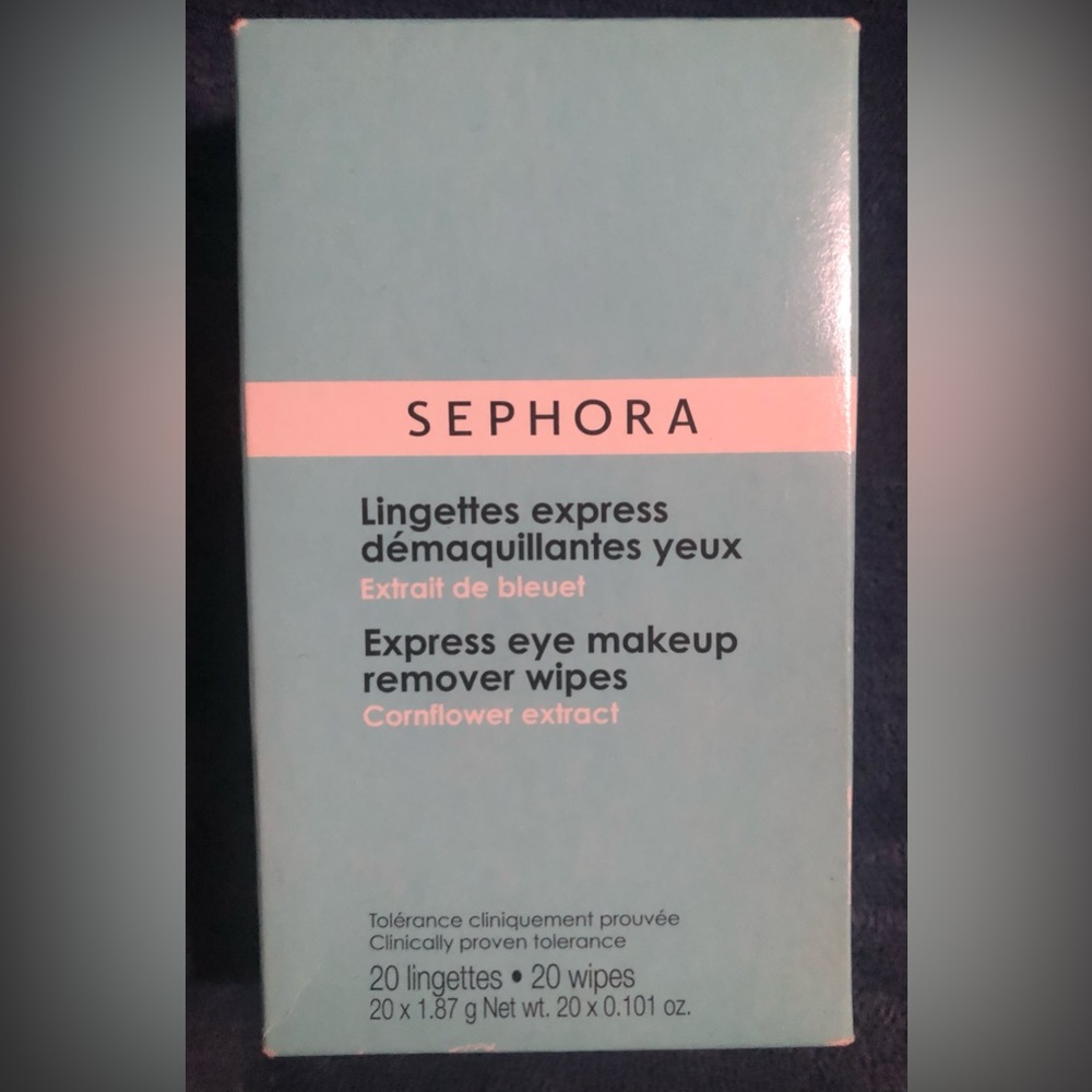 Sephora Express Eye Makeup Remover Wipes 20 NIB Sealed